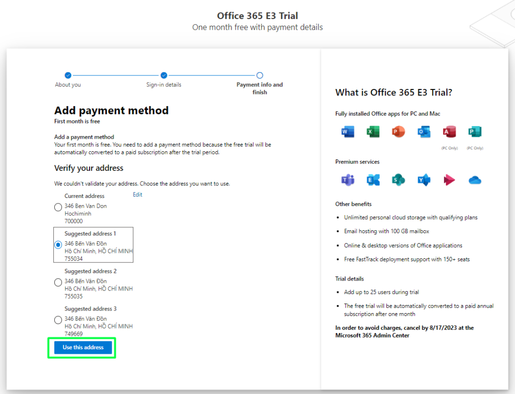 office 365 e3 miễn phí