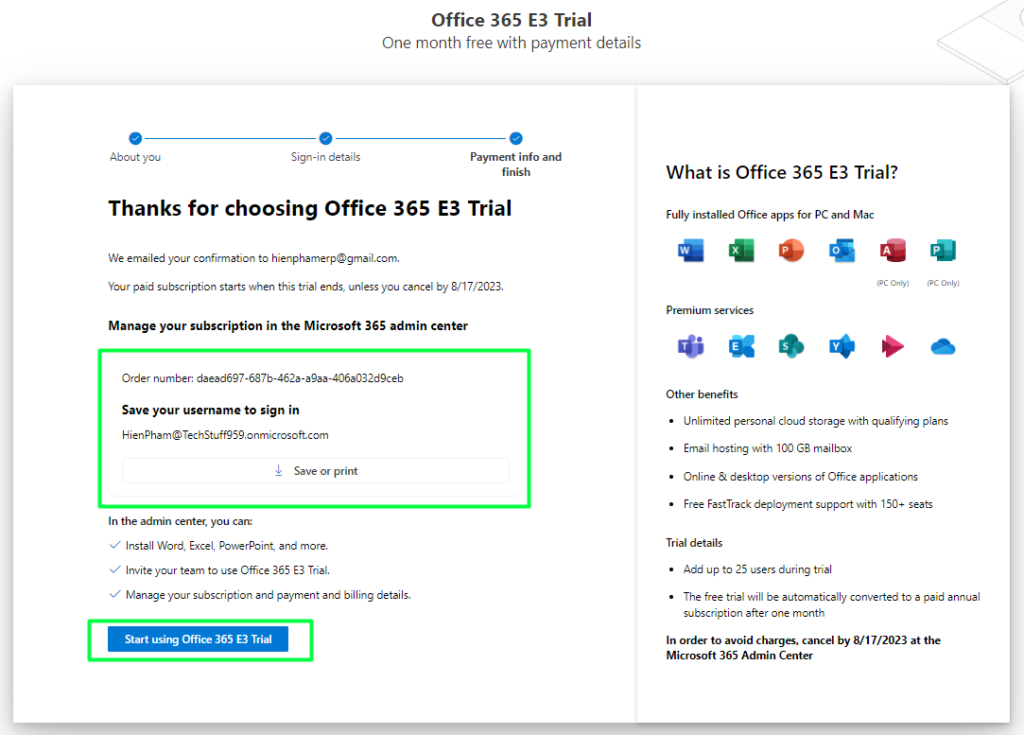 office 365 e3 miễn phí