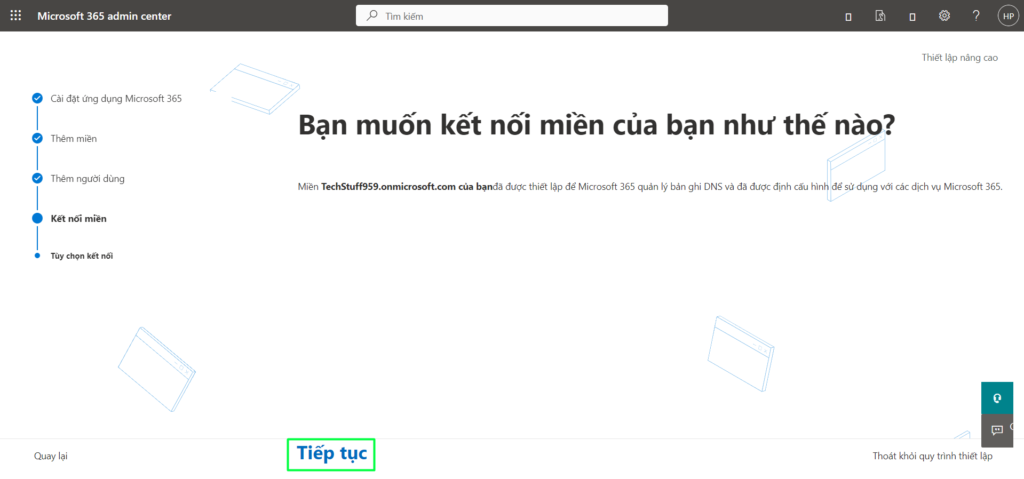 cài đặt M365 admin center miễn phí
