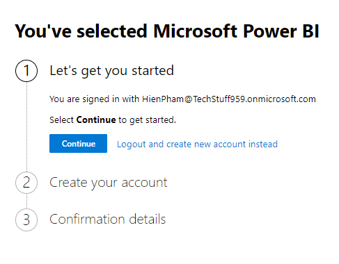 đăng ký power bi miễn phí