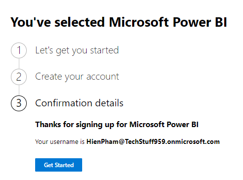 đăng ký power bi miễn phí
