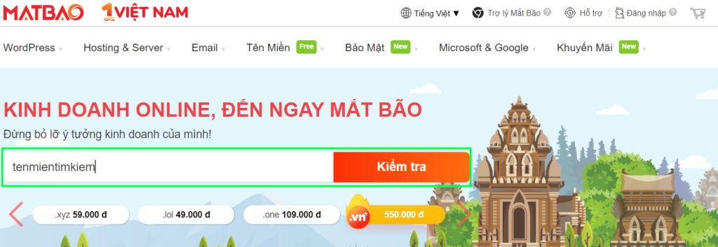 mua domain miễn phí